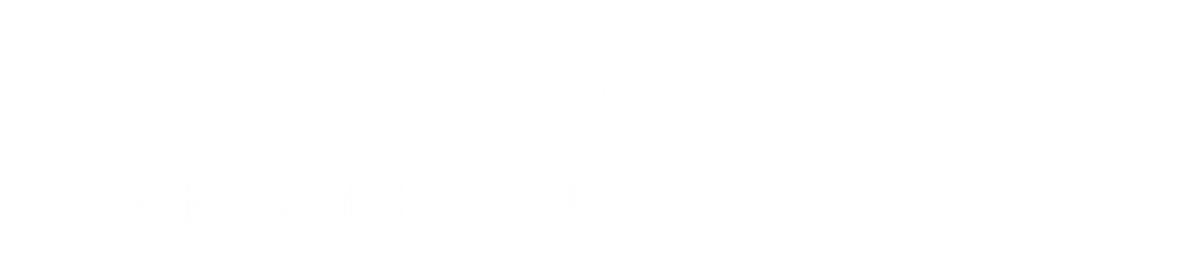 podcast platforms that host wisdom rising including apple podcasts, spotify, amazon music, and youtube